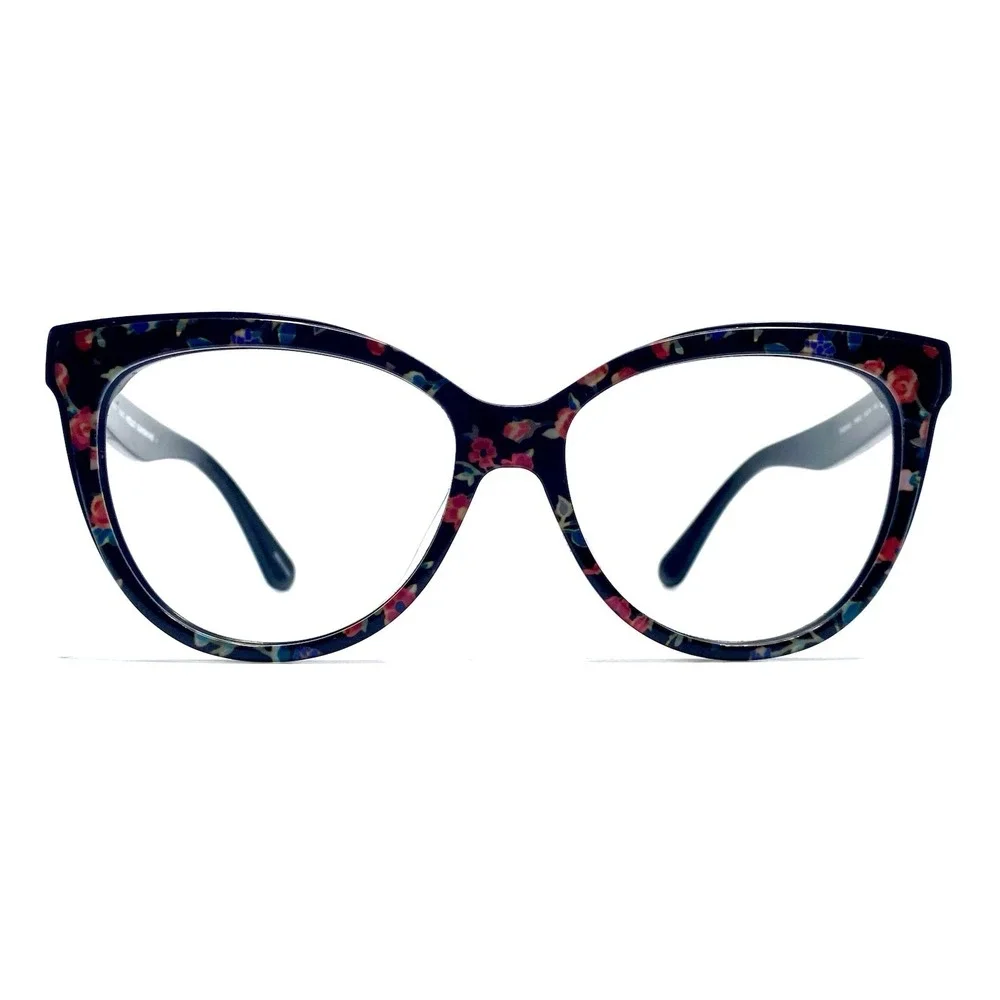 Kate Spade Black Gold Floral Print Cat Eye Glasses Daesha/S 7RM90 56 16 140